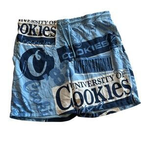 Cookies‎ Swim Trunks Mens 3XL Blue University of Cookies Graphic Mesh Lined
